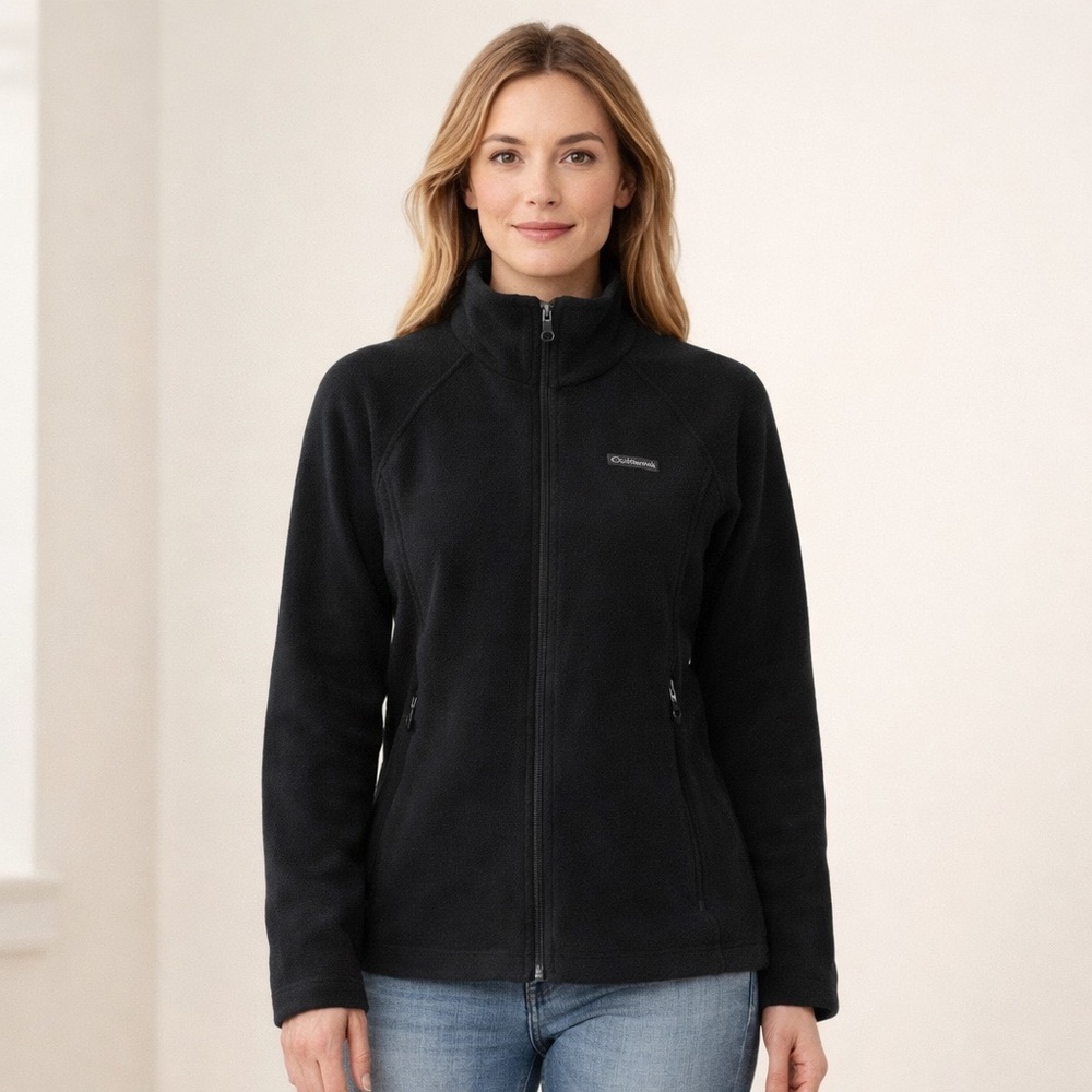 Columbia Women’s Benton Springs Long Sleeve Fleece Jacket Charcoal Gray XL